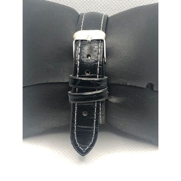 Fossil ES4365 Womens Black Leather Analog Rose Gold Dial Quartz Wrist Watch KS18 - Picture 4 of 9